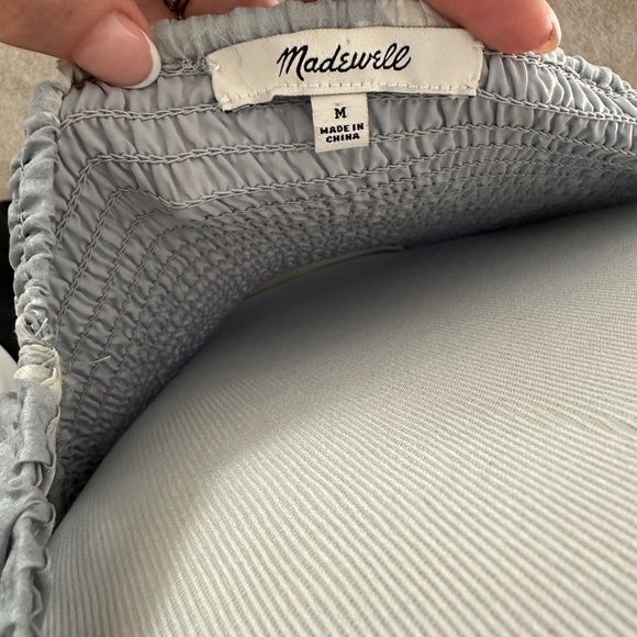 Madewell Silk Lucie Smocked Mini Dress in Moody Blooms - size M - Picture 11 of 12